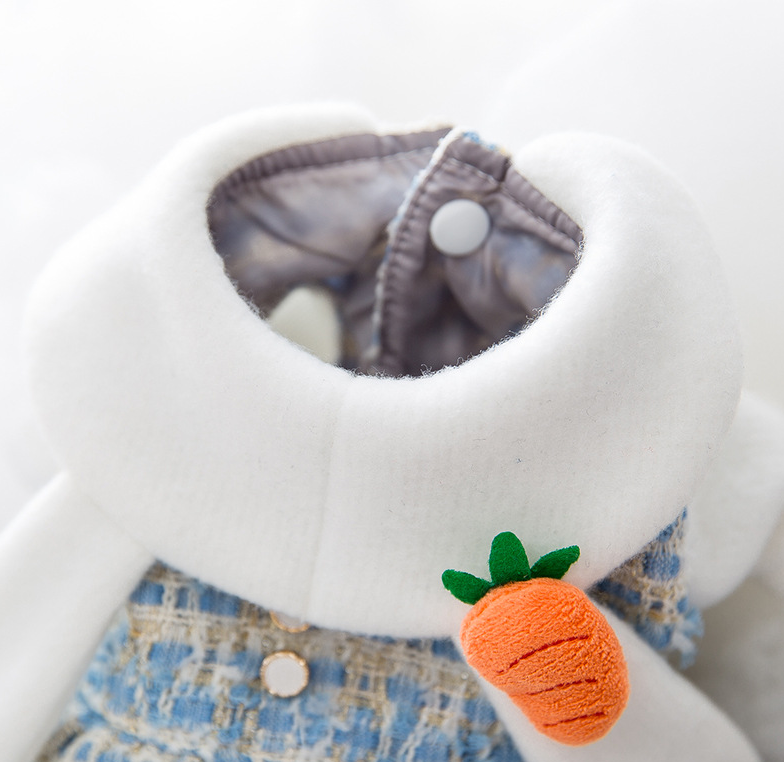 Chic Bunny Dress with Carrot Charm