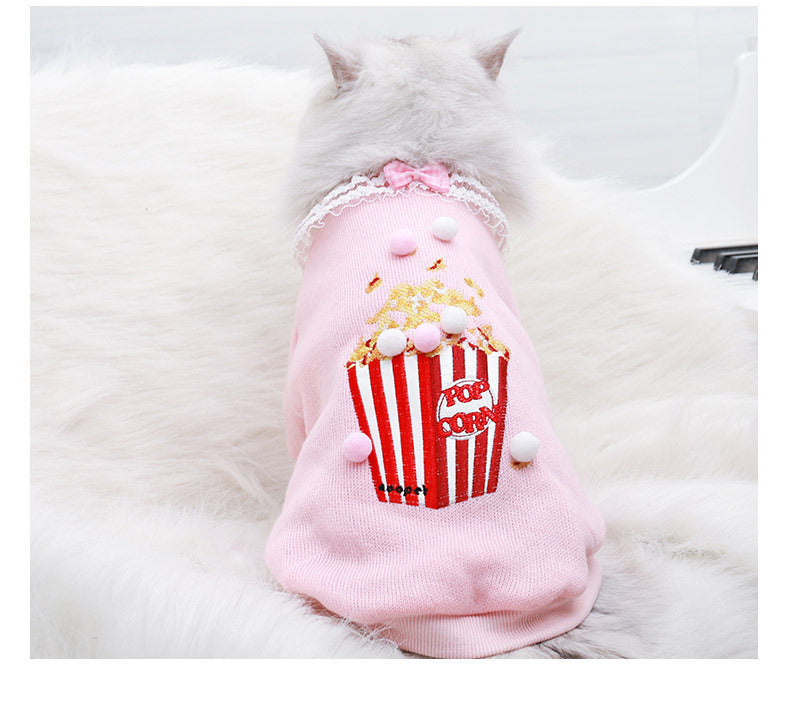 Popcorn Pink Pet Sweater