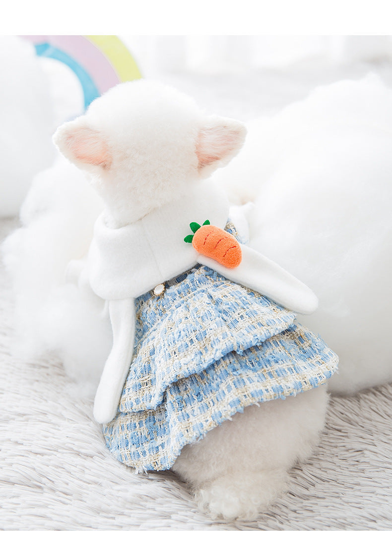 Chic Bunny Dress with Carrot Charm