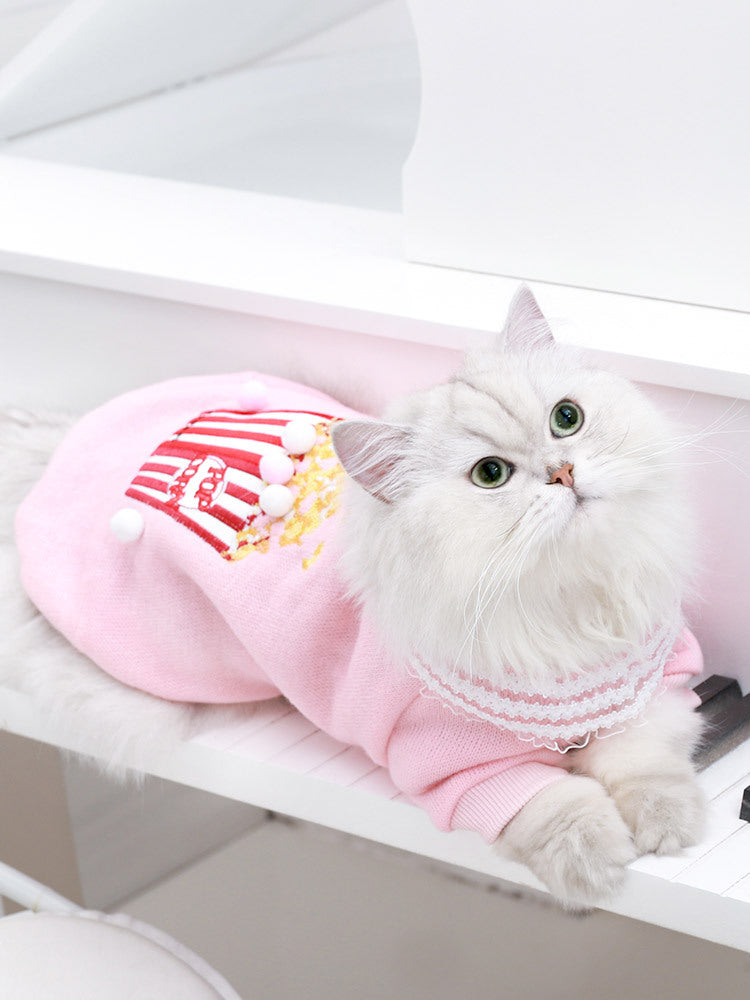 Popcorn Pink Pet Sweater