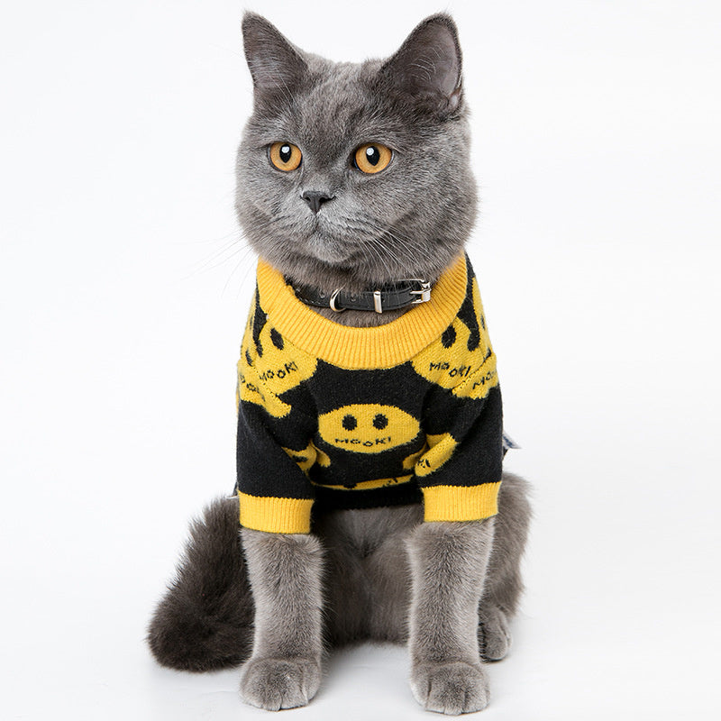 Smiley Face Pet Sweater