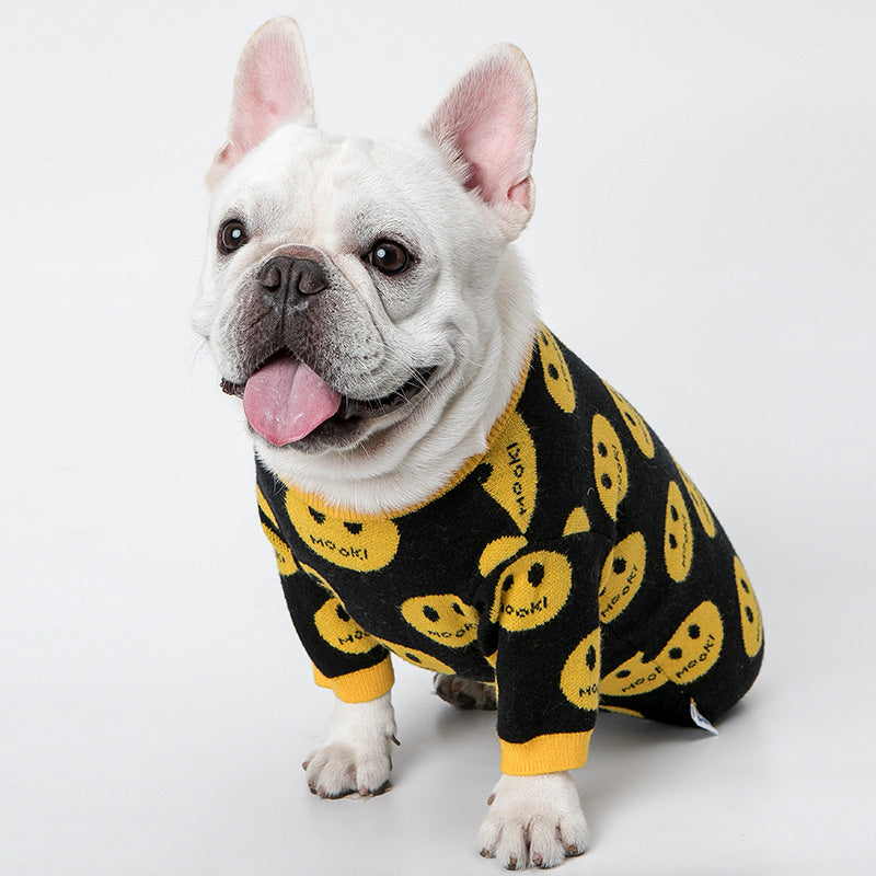 Smiley Face Pet Sweater