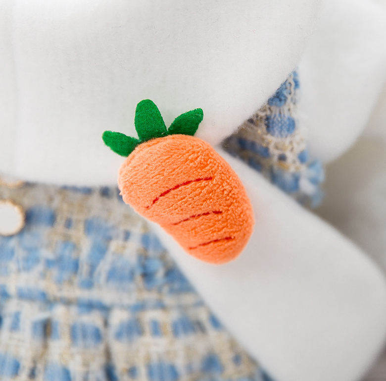 Chic Bunny Dress with Carrot Charm