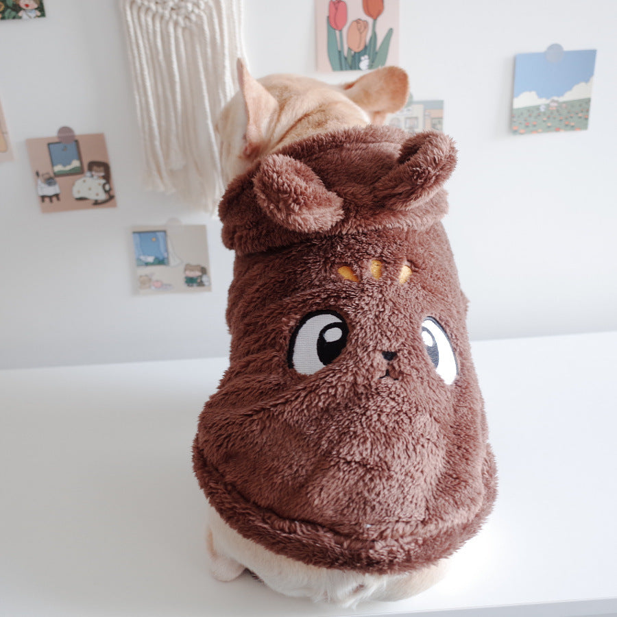 Plush Animal Dog Hoodie