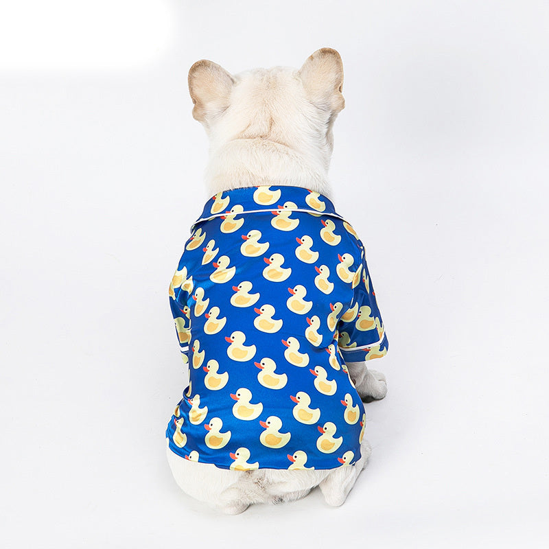 Rubber Duck Print Pet Pajamas