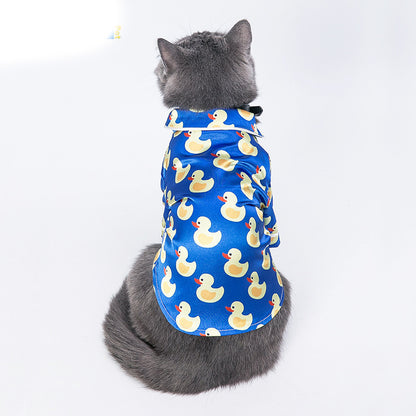 Rubber Duck Print Pet Pajamas