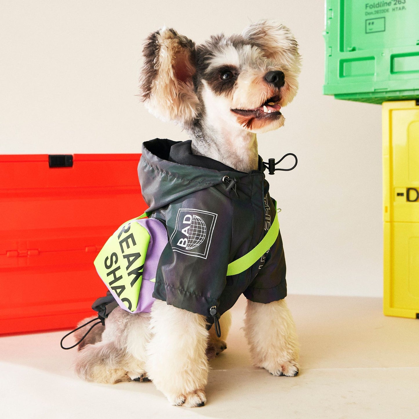 Futuristic Dog Raincoat