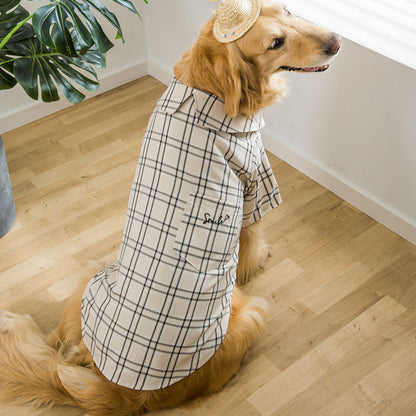 Classic Plaid Dog Shirt