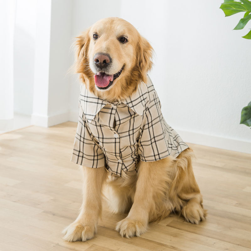 Classic Plaid Dog Shirt