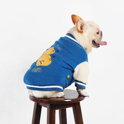 Cozy Varsity Dog Jacket