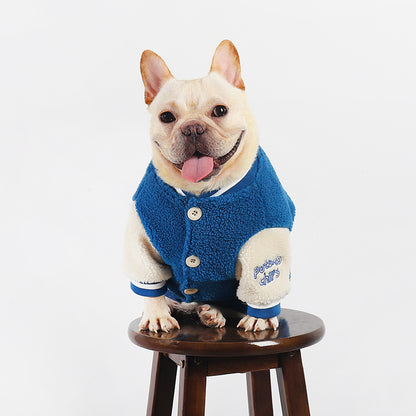 Cozy Varsity Dog Jacket