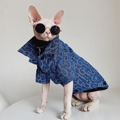 Blue Denim Pet Jacket