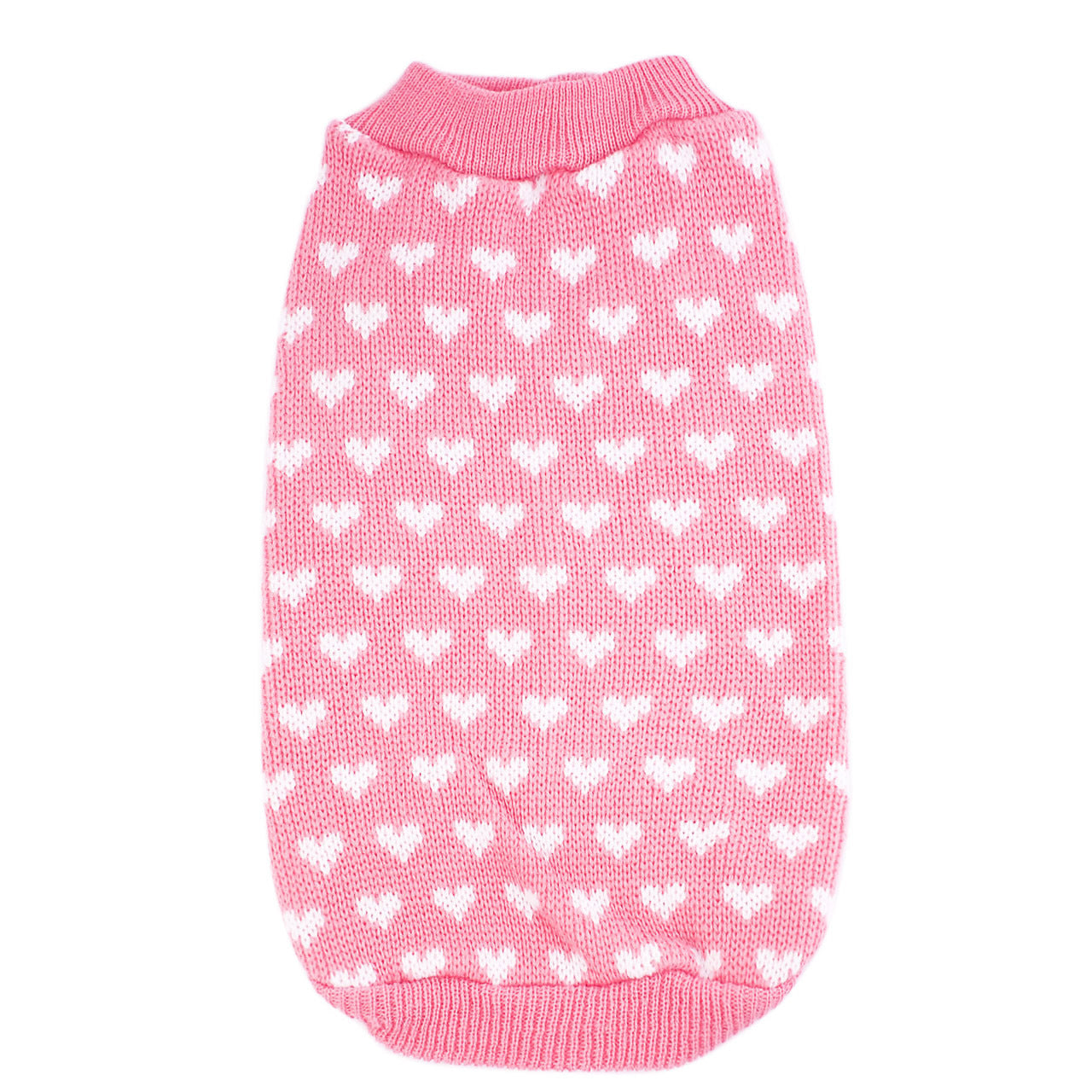 Heart Knit Pet Sweater