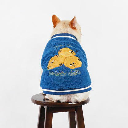 Cozy Varsity Dog Jacket