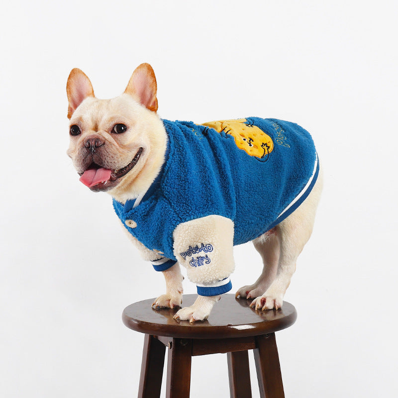 Cozy Varsity Dog Jacket