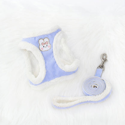 Cozy Bunny-Themed Harness & Leash Set