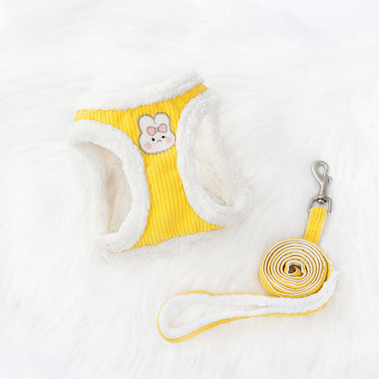 Cozy Bunny-Themed Harness & Leash Set