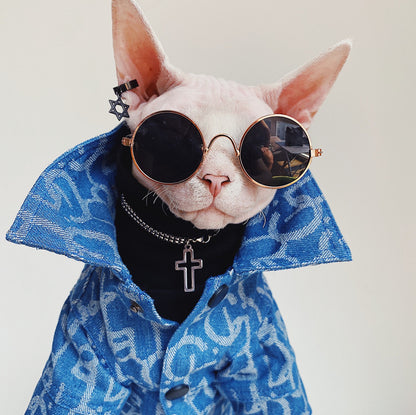 Blue Denim Pet Jacket